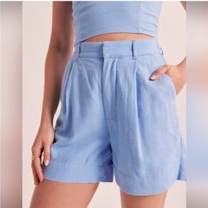 Abercrombie and Fitch 6 Inch Linen Blend Shorts